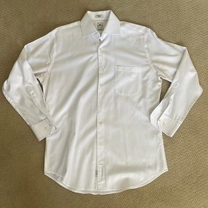 Mens Peter Millar White Dress Shirt size 15.5 32/33